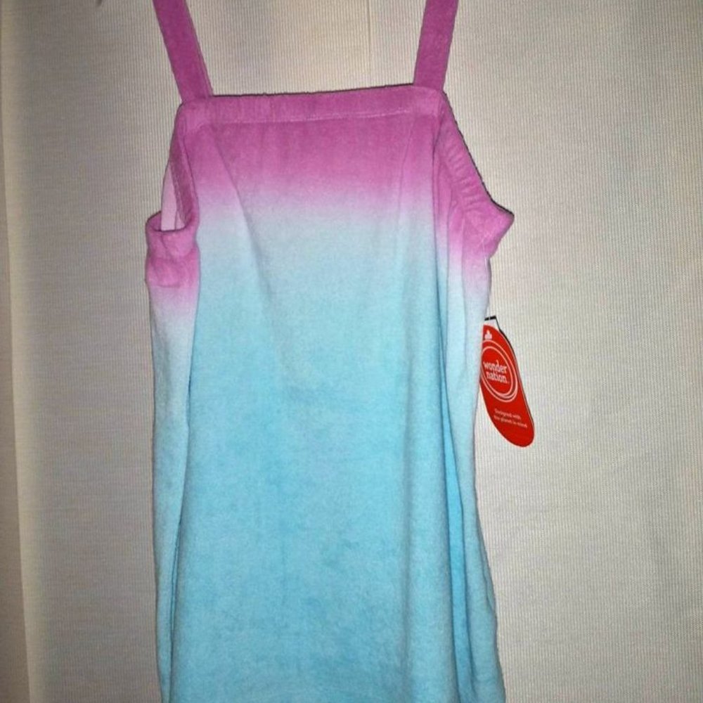 Wonder Nation girls blue purple terry Cloth tank top size XL (14-16) K-165